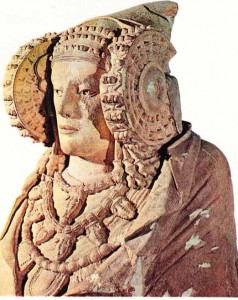 1897'de, Alicante yakınlarında bulunmuş Elcheli kadın figürü