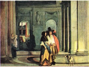 Hoogh'un Gezintiye Çıkma adlı tablosu