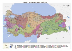 Türkiye Nehir Haritaları havzası