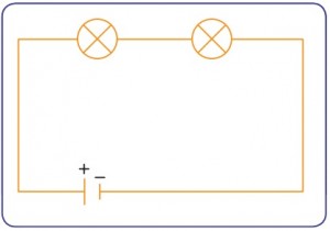 tek pilli iki ampüllü devre