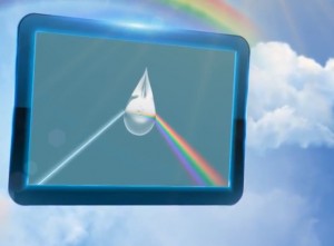 gökkuşağı su damlası