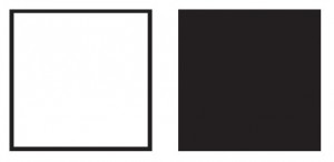 siyah ve beyaz şekil