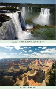 ıguazu şelalaesi ve büyük kanyon