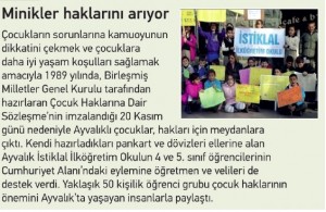 çocuk hakları gazete haberi