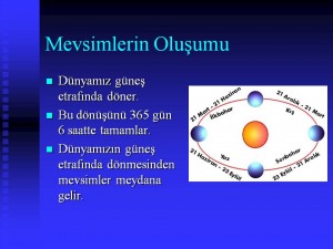 mevsimlerlerin oluşum sunumu