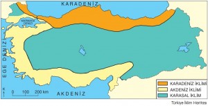 Türkiye iklim haritası