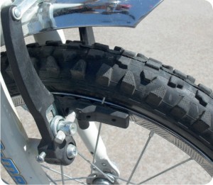 sürtünme ile bisiklet durur