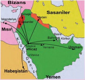 Hz Muhammedin mektup gönderdiği ülkeler