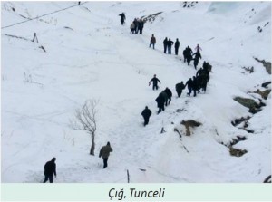çığ tunceli görüntüsü