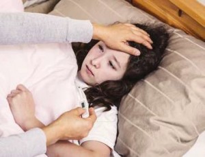 hastanın ateşi ile vücut termometresi