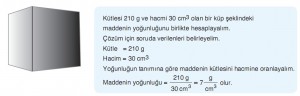 madde kütle yoğunluğu hesaplama