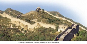 8 metre yükseliğindeki çin seddi