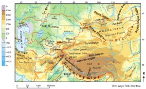 Türklerin ana yurdu haritası