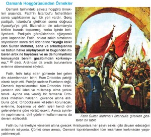 osmanlı hoşgörüsününden örnekler
