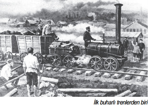 İlk buharlı trenlerden biri