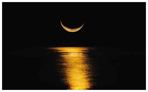 ayın su yüzeyine yansıması