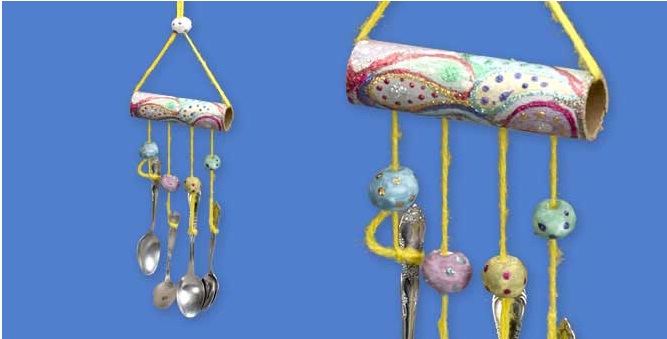 çay kaşıklarından müzik aleti yapımı