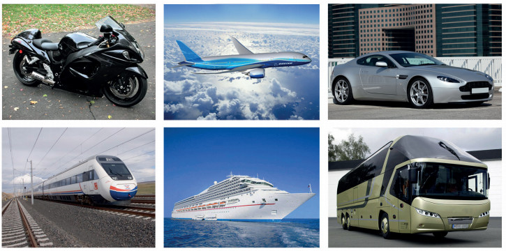 modern ulaşım araçları