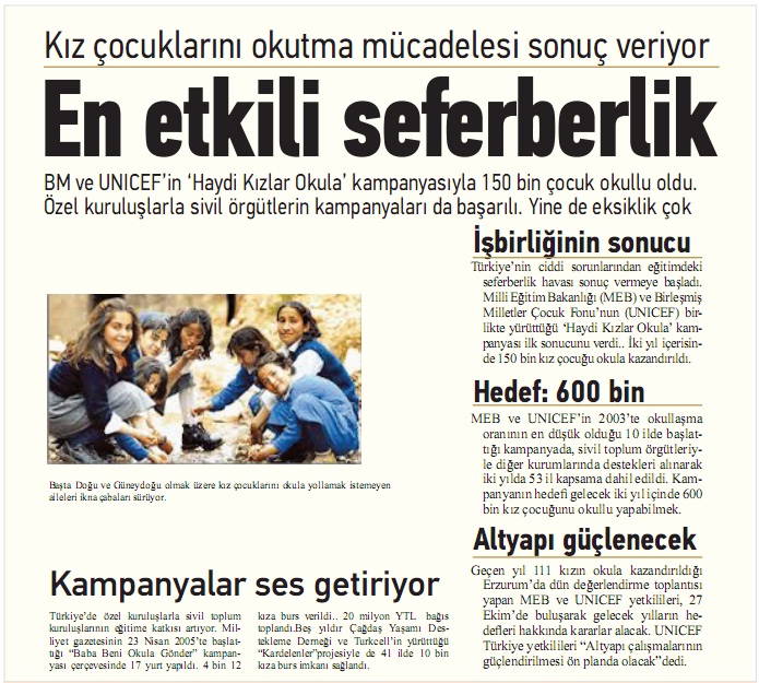 eğitim kurumu ile ilgili gazete haberi