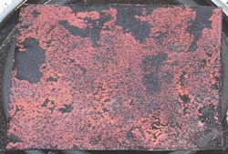 oksitlenmiş bakır levha