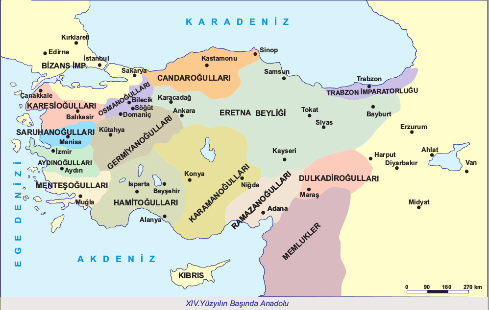 osmanlı kuruluşunda anadolu durumu