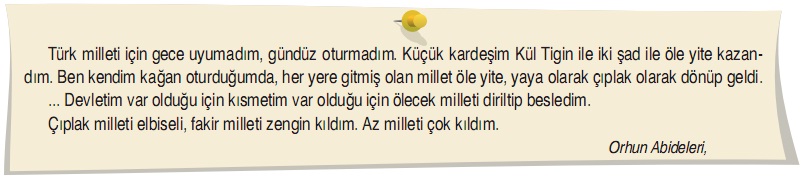 bilge kağanın sözü