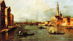 Francesco Guardi'nin Giudecca ve San Giorgio Maggiore adlı tablosu