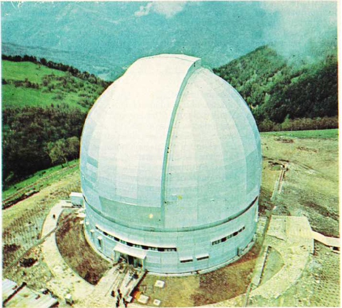 Kafkasya'daki Zelençuk Teleskopunun Ana Kubbesi