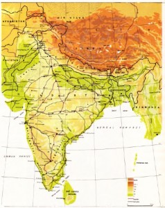 Hindistan Fiziki Haritası