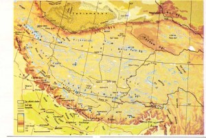 himalaya dağları fiziki haritası