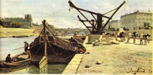 Jongkind'in Royal Köprüsünden Görünüş adlı tablosundan