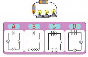 2 pilli 3 lambalı elektrik devresi