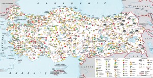 Türkiye tarım ve hayvancılık haritası