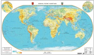 dünya fiziki haritası