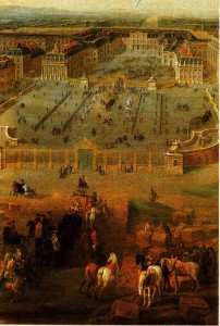 Versailles Şatosu'nun 1722'deki görünüşü