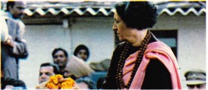 İndira Gandhi 1980'deki seçim kampanyası sırasında.
