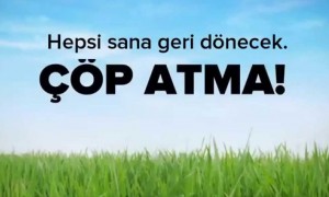 yerlere çöp atma