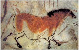 tarih öncesi mağaraya çizilen hayvan