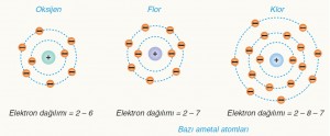 bazı ametal atomları elektron dizilimi