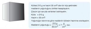 madde kütle yoğunluğu hesaplama