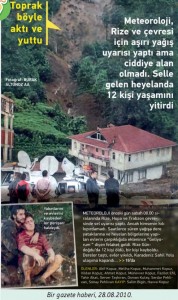 rize heyelanının yıkıcı etkisi