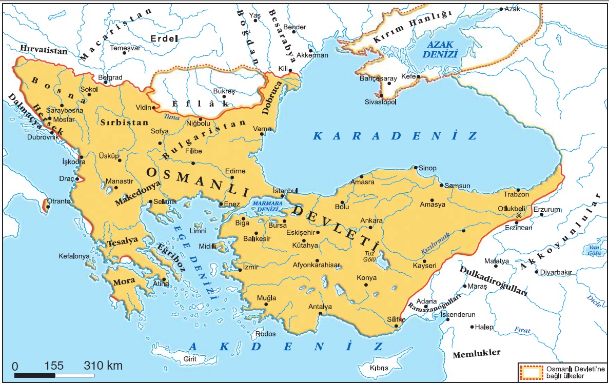 Karadenizin Türk gölü haline gelişi haritası