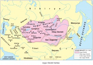 Uygur Devleti Haritası