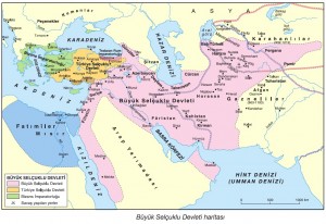 büyük selçuklu devleti haritası