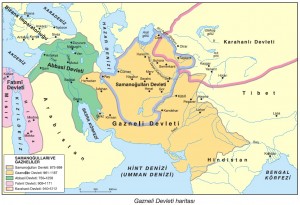 gazneli devleti haritası