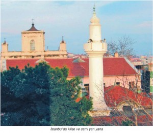 kilise ve cami yan yana olması hoşgörü