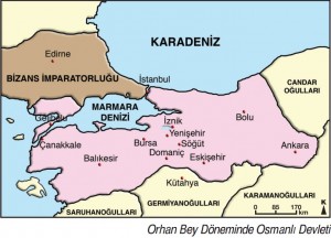 orhan bey döneminde osmanlı sınırları