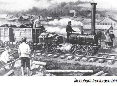 İlk buharlı trenlerden biri
