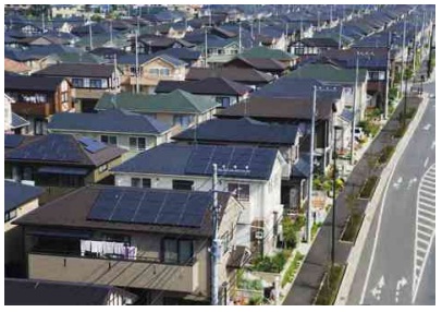 güneş panelleri ev çatılarında