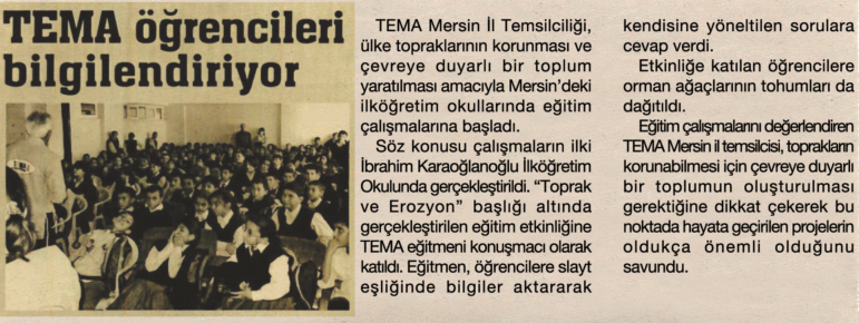 tema gönüllü hizmet eder